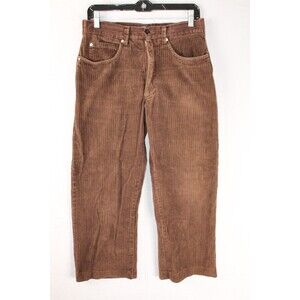American Blues Corduroy Brown Wid Corduroy Trousers 90s Y2K Union Made Size 9